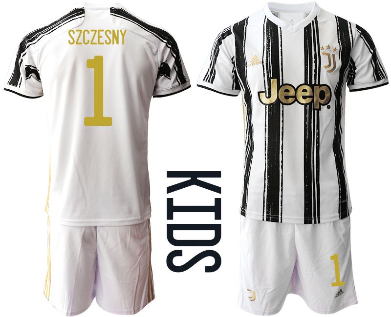 Youth 2020-2021 club Juventus home #1 white Soccer Jerseys->juventus jersey->Soccer Club Jersey